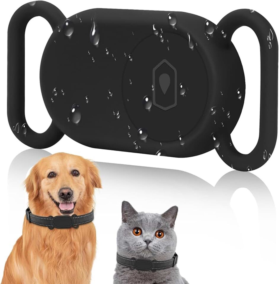 Pet Tracker Halsband Hoes voor Samsung Galaxy SmartTag2, Siliconen | volledig dekkend ontwerp, krasbestendig, waterdicht, anti-verlies, huisdierlocator voor katten en honden