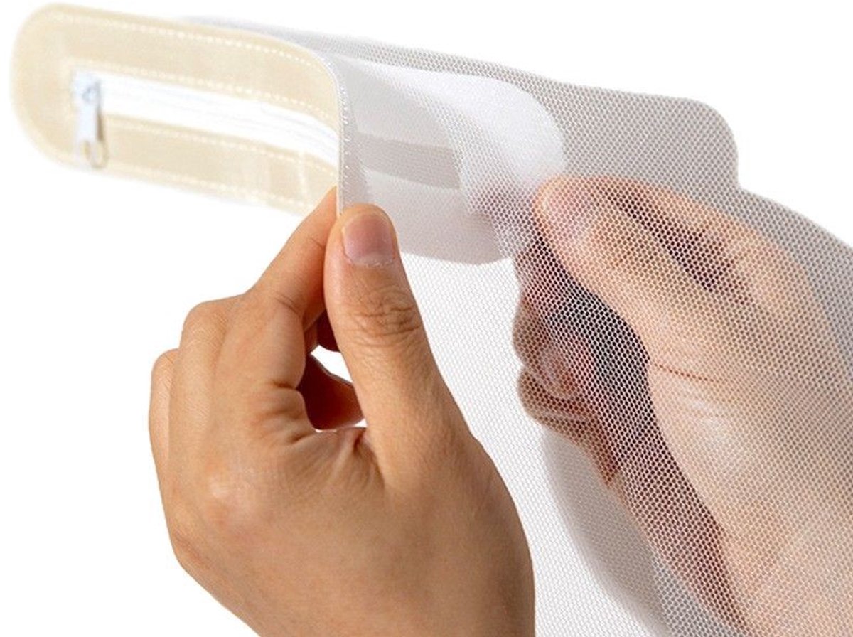 Hor Reparatie Tape - Muggennet Reparatie Tape - Blinde Ritsen - Horrengaas Tools - Zelfklevend - Repareer Vliegenhor - Horrengaas Pleisters - Raamhorrengaas Reparatieset - 2 stuks - 18*4.5cm - Beige