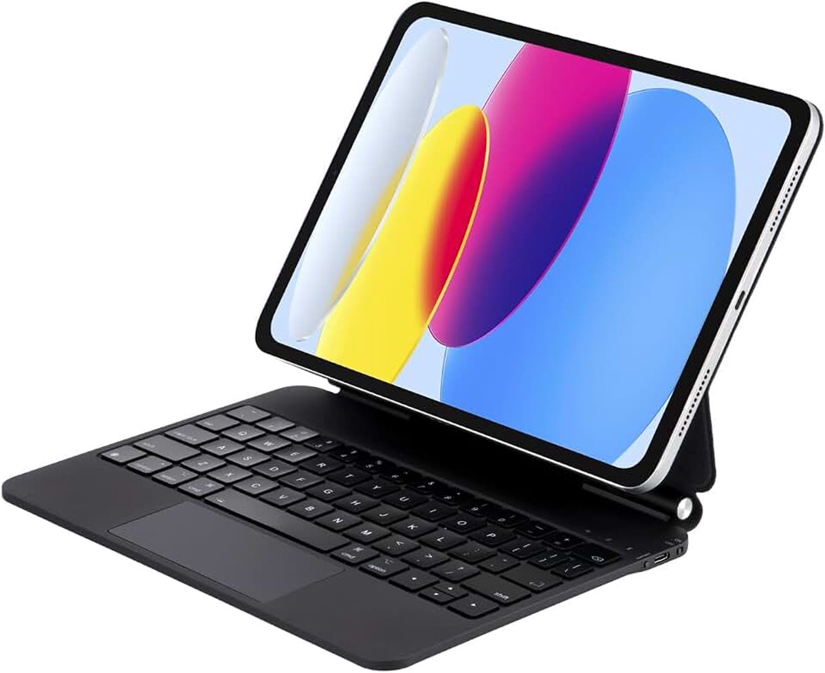 Magic Keyboard Beschermhoes voor iPad 10e generatie 2022 10,9 inch en iPad 11. A16 2025 Magnetisch Keyboard met Multi-Touch-Trackpad, Backlight, Lichtgewicht