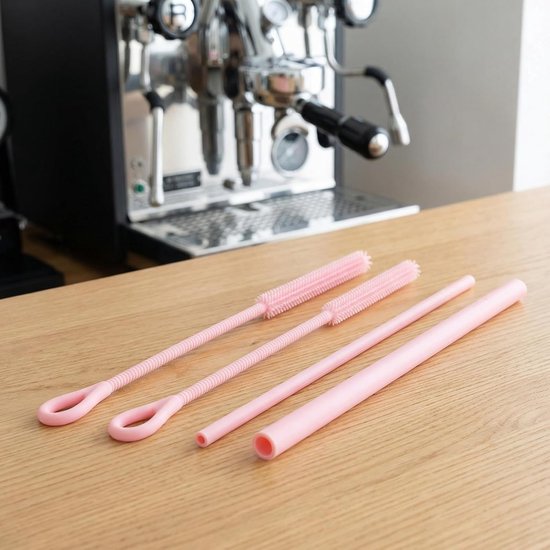 2 stuks siliconen flessenborstels voor flessen en rietjes, ideaal voor drinkflessen, herbruikbaar, geschikt voor glazen of metalen rietjes, smoothies en bekers, met een diameter van 6 mm9 mm — afbeelding 4