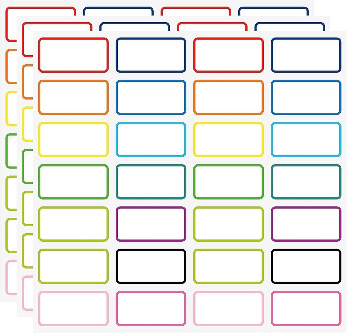 84 stuks droog wisbare etiketten, herbruikbare plaknotities voor keuken, kantoor, school, organiseren, voorraadpotten voor alle doeleinden, labelstickers, verwijderbare en wasbare labels