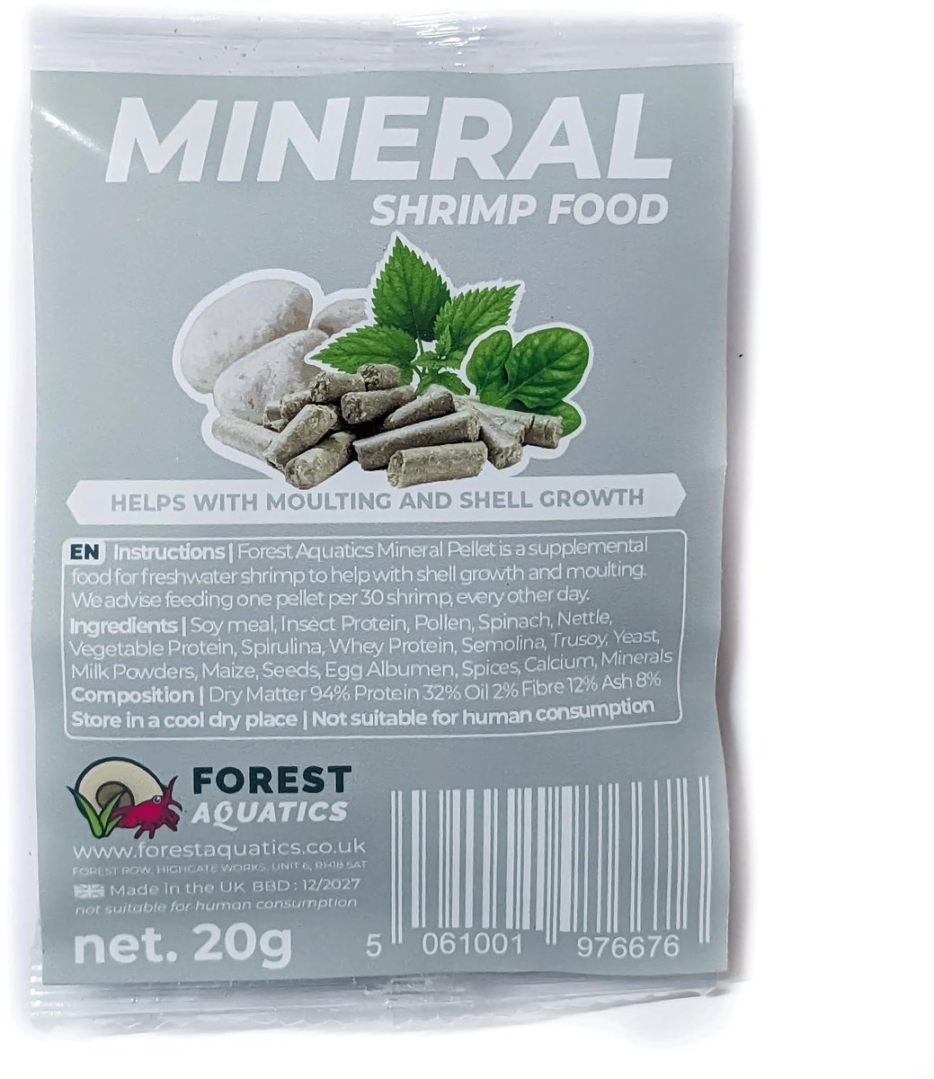 Mineralen granulaat voor garnalen - 20 g - ondersteuning waterkwaliteit - gezond garnalenleven - SnelShoppen