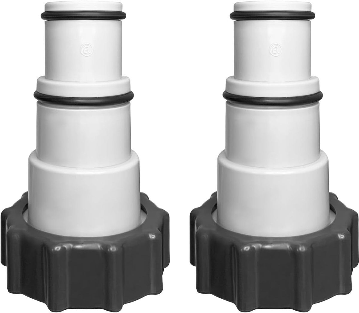 2 stuks zwembadslangadapter, adapter voor zwembad, slangadapter met binnendraad om te schroeven, voor zwembadslang met een diameter van 32 en 38 mm
