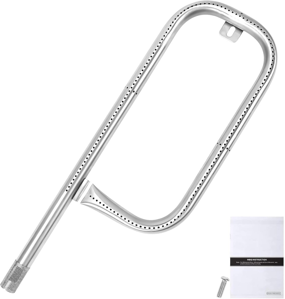 43.82CM / 17 inch 60040 Branderbuis Accessoires voor Weber Q100 Q100 Q120 Q1000 Q1200 Roestvrijstalen Branderbuis Vervangende voor Weber 50060001 51010001, 69957, 45657 Gasgrills