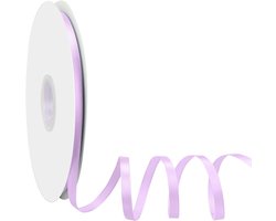 Lint lichtpaars, Dooozy 10 mm 91 m cadeaulint decoratielint stoffen lint voor het verpakken, geschenken, Kerstmis, bruiloft, decoreren