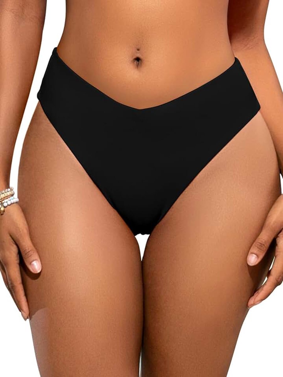 Bikinibroekje Hoge Taille Dameszwembroek Hoge Taille V Uitgesneden Bikinibroekjes Dames