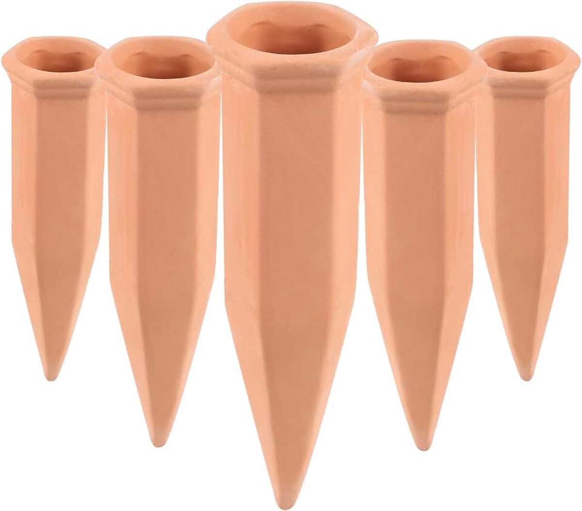 4 x 120 ml kleikegel irrigatie met deksel planten bewateringsbal | Plantenwaterdispenser, klei, automatische irrigatie, kamerplanten, gietkegel, irrigatiesysteem, balsproeier voor balkonbakken