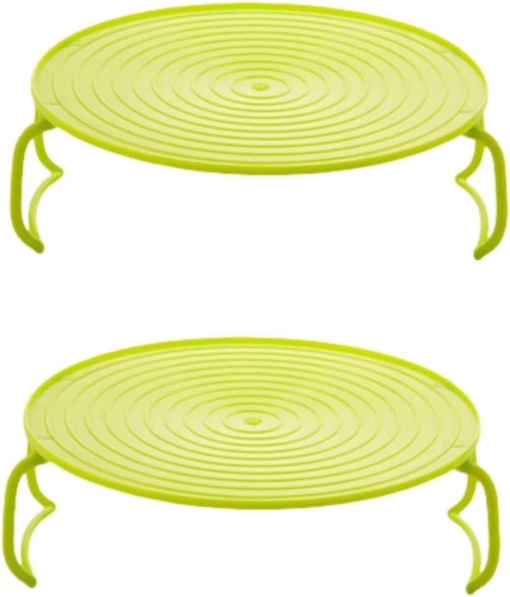 Rond stoomrooster, magnetronaccessoires, multifunctioneel rek van kunststof voor magnetron, stoompan