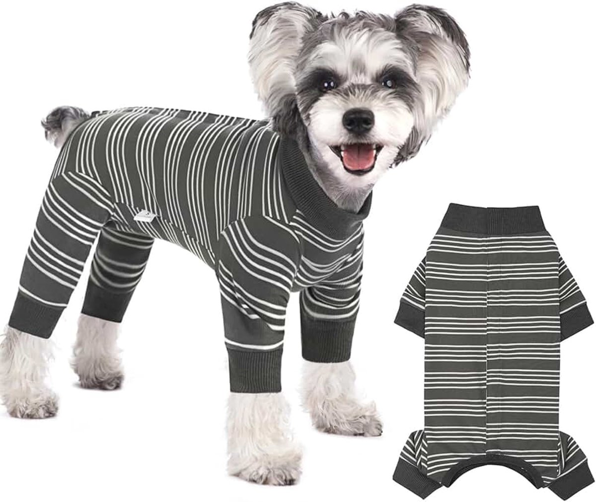 Herstelpak voor honden na operatie met lange mouwen en poten, honden-onesie met rits voor grote en middelgrote honden, volledige lichaamsbedekking, sterilisatiepak voor huisdieren