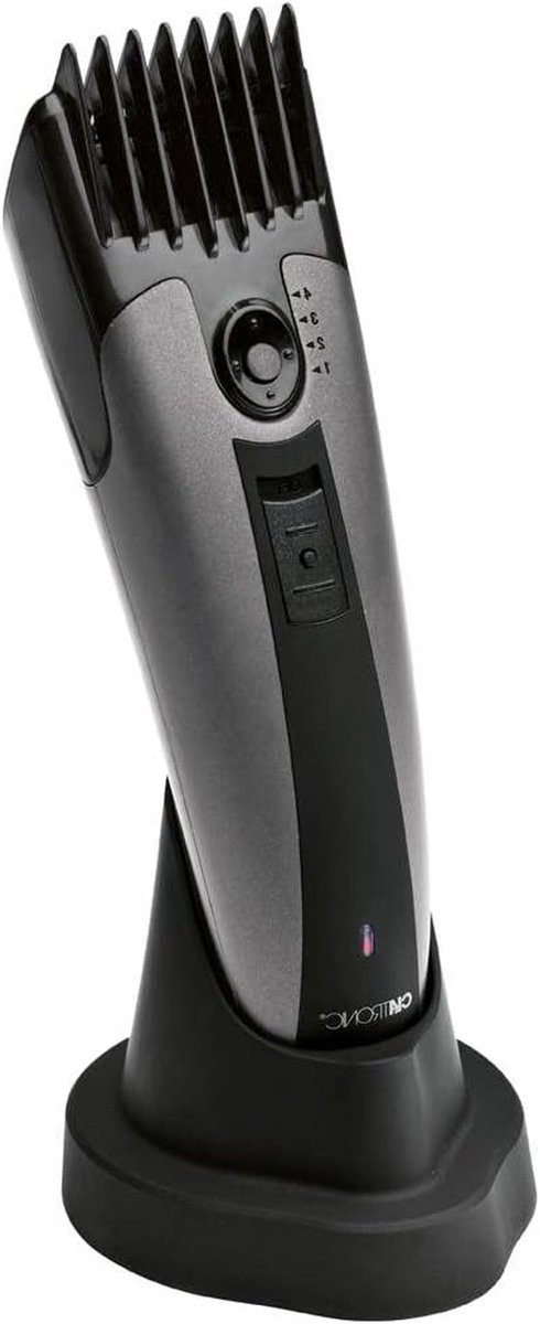 Tondeuse - Haarknipper Baardtrimmer - Haar en Baard Trimmen - Precisie Snijblad - 19 x 5 x 19 cm - Zilver