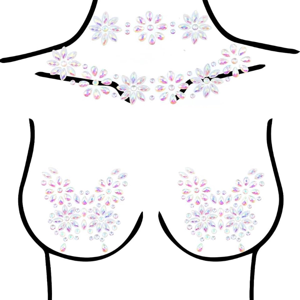 Kristallen tepelstickers sexy strass tepelafdekking strass lichaam sticker borst diamant patch glitter herbruikbare tepelcover tepelsieraden voor carnaval rave