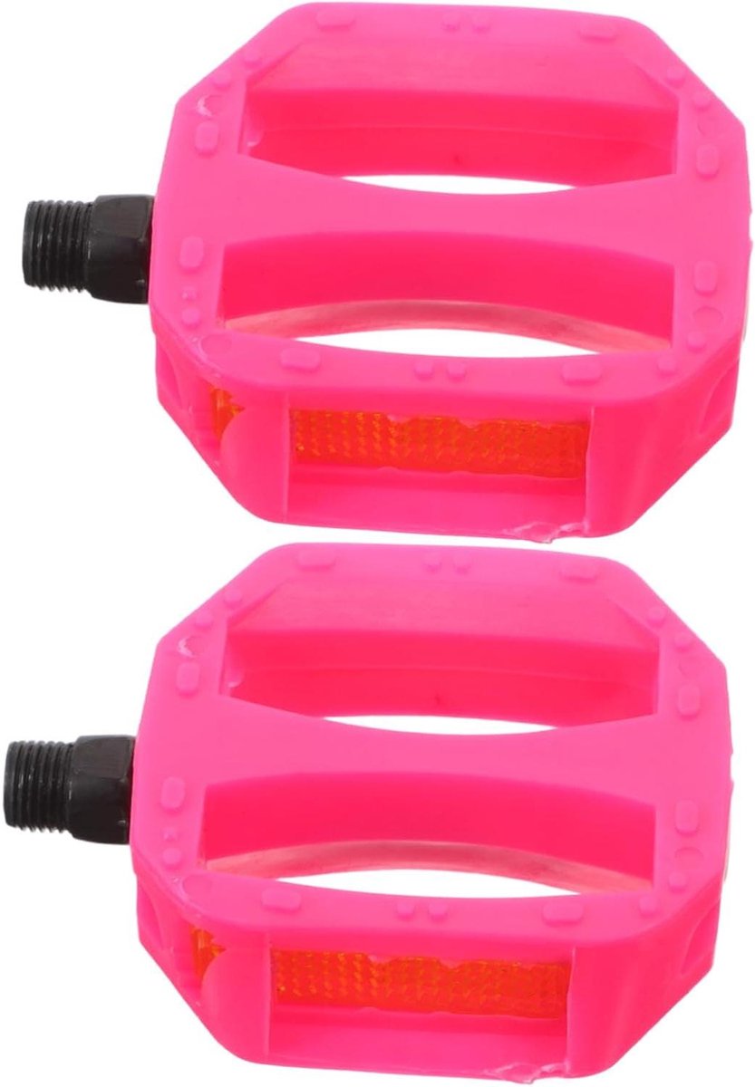 Kinderfiets Pedalen - Voetsteun Fiets - Veilig Fietsen - Antislip Oppervlak - 9 x 7 x 2 cm - Roze