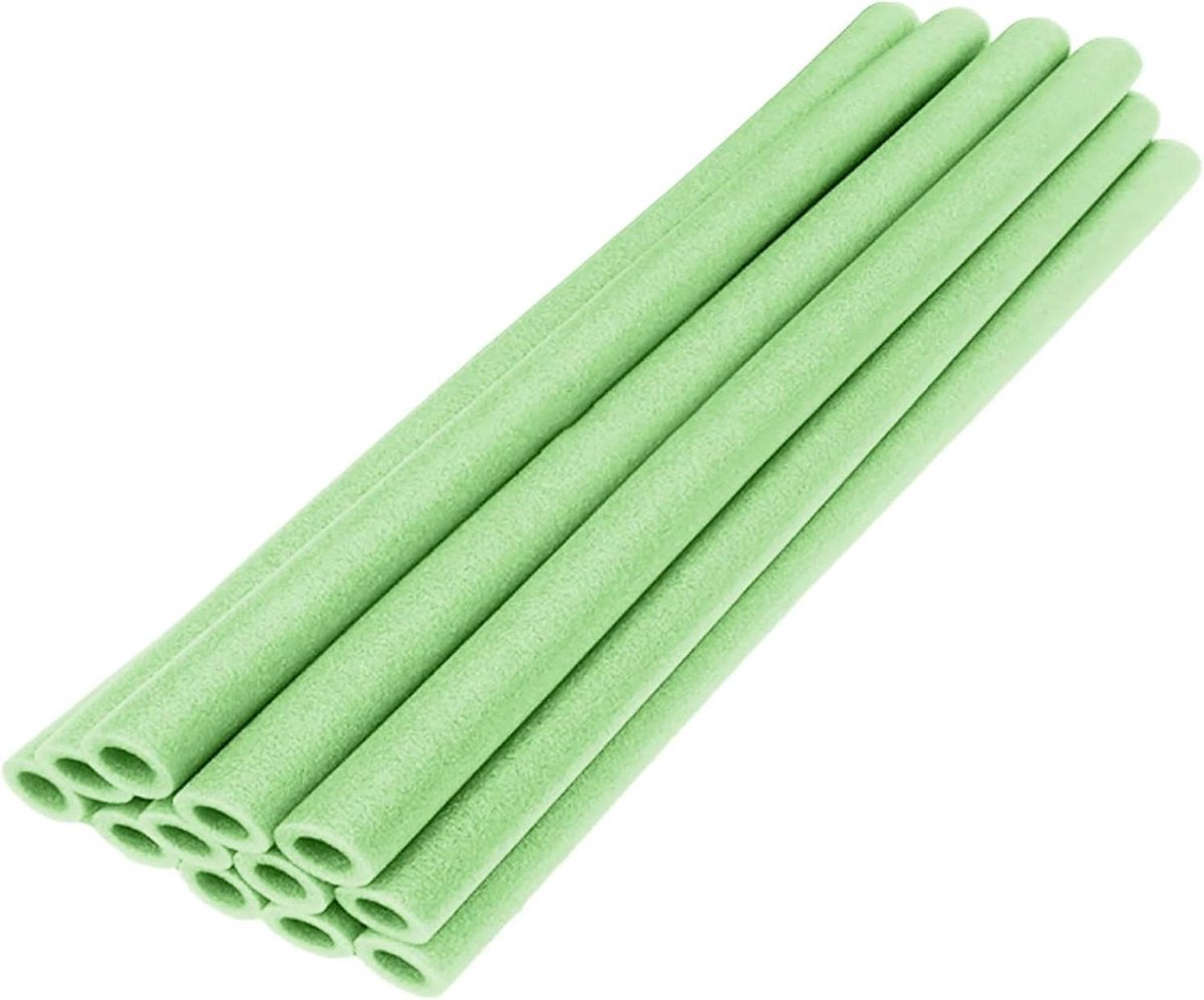 Trampoline Stangen - Reserve Accessoires - Speeltoestellen Beveiligen - Schokabsorberende Bekleding - 12 stuks - Groen