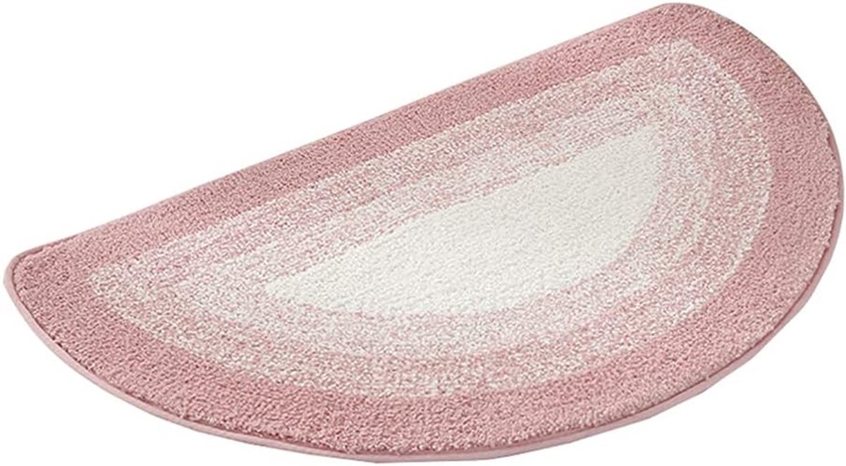 Ronde Gebied Tapijt, Machine Wasbaar Pluizige Tapijten Bad Mat, Indoor Antislip Bad Mat Voor Badkuip Nachtkastje, Badkamer Keuken Woondecoratie,Roze,40x60cm