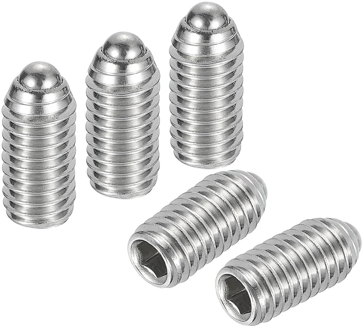 Kogelbouten M6 x 12 mm van roestvrij staal 304 metrische veerschroef met binnenzeskant 15 stuks