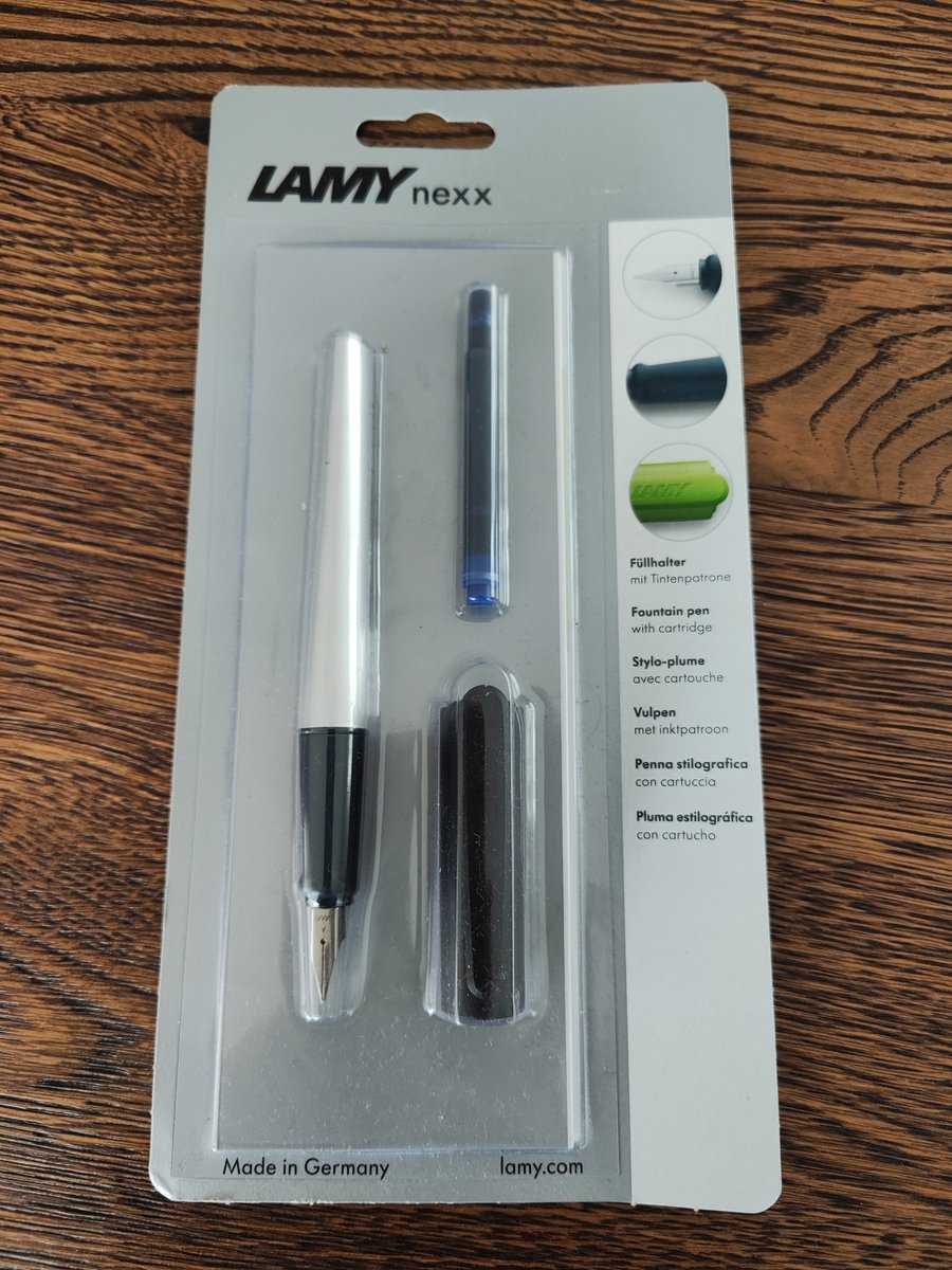 Lamy Nexx M Vulpen - Aluminium - Zilver - Extra Fijne Penpunt (A)