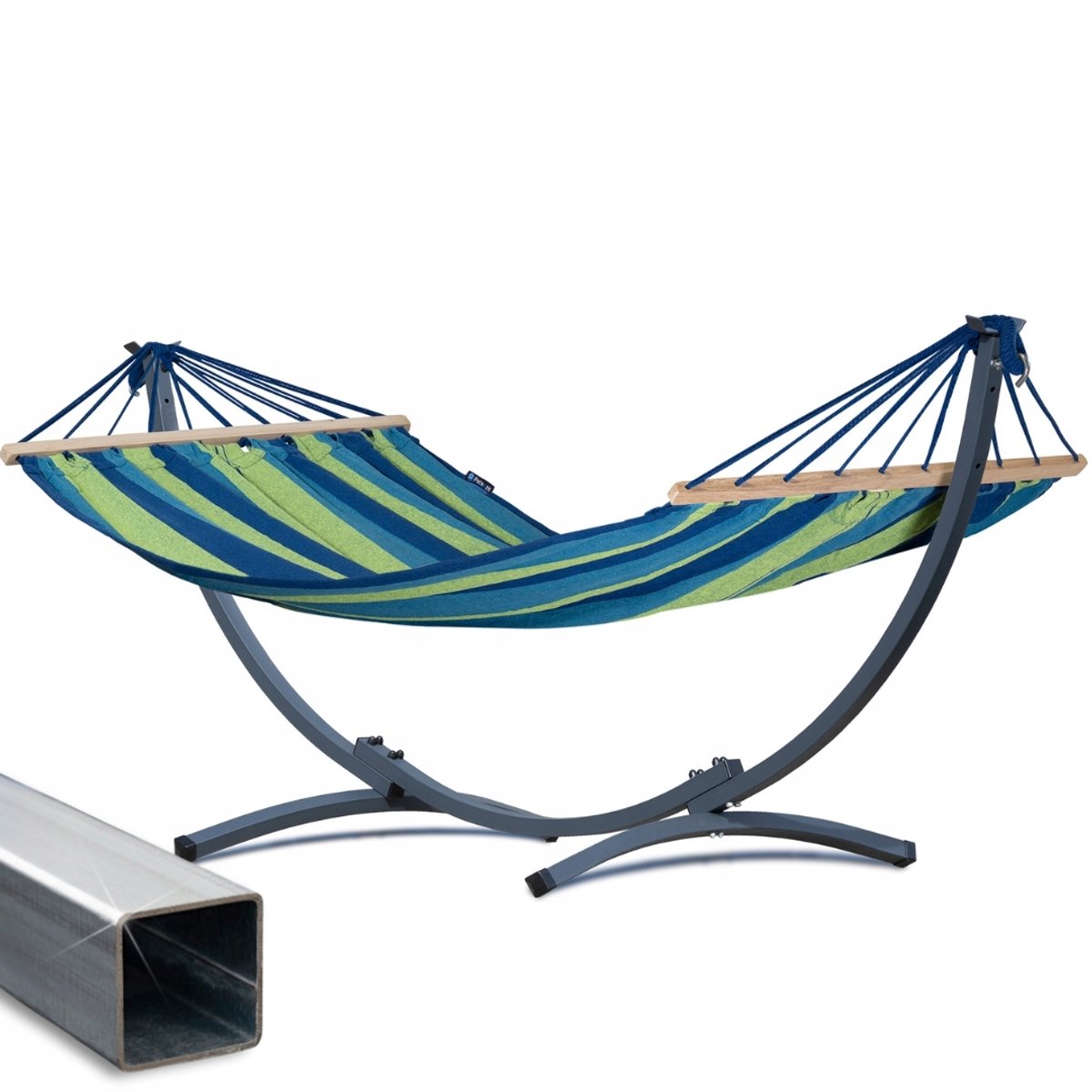 Potenza KOMPAKT Premium Hamak-stalen frame met acadia-hangmat