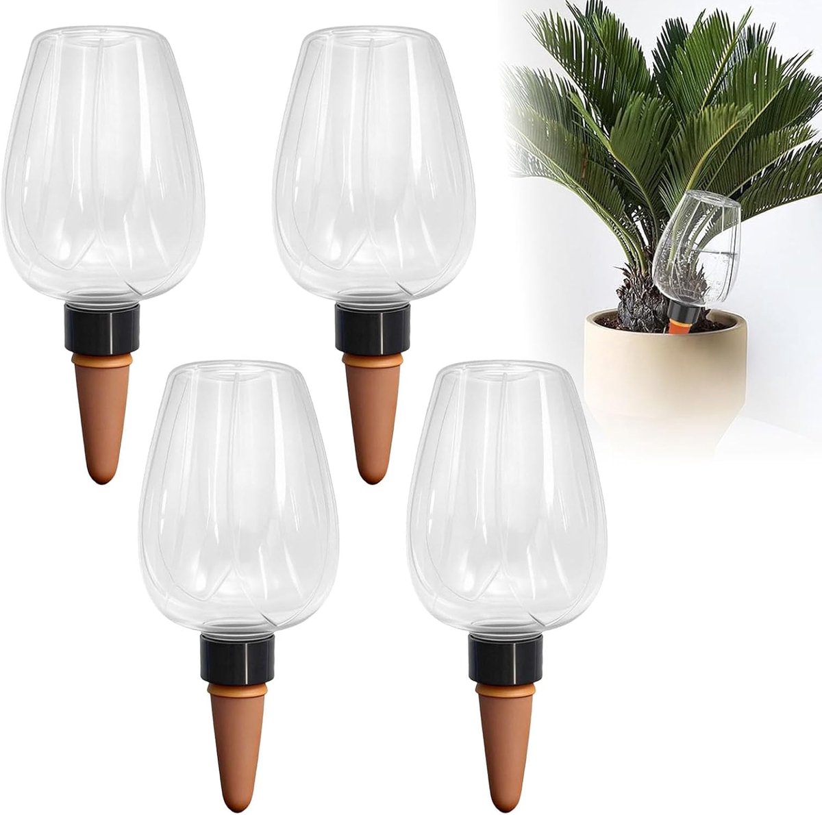 KZQ Zelfwaterende Plantenbollen 4 Stuks 350 Ml Waterdispenser Voor Kamer En Balkon