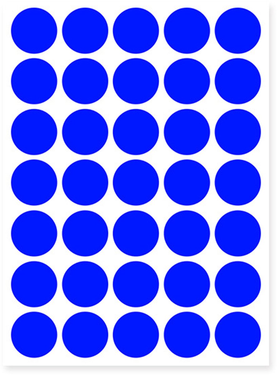 20 vellen rond zelfklevend papier van 10 mm – 10 kleuren, 4008 stippen | Zelfklevende stiften,Donkerblauw,25MM
