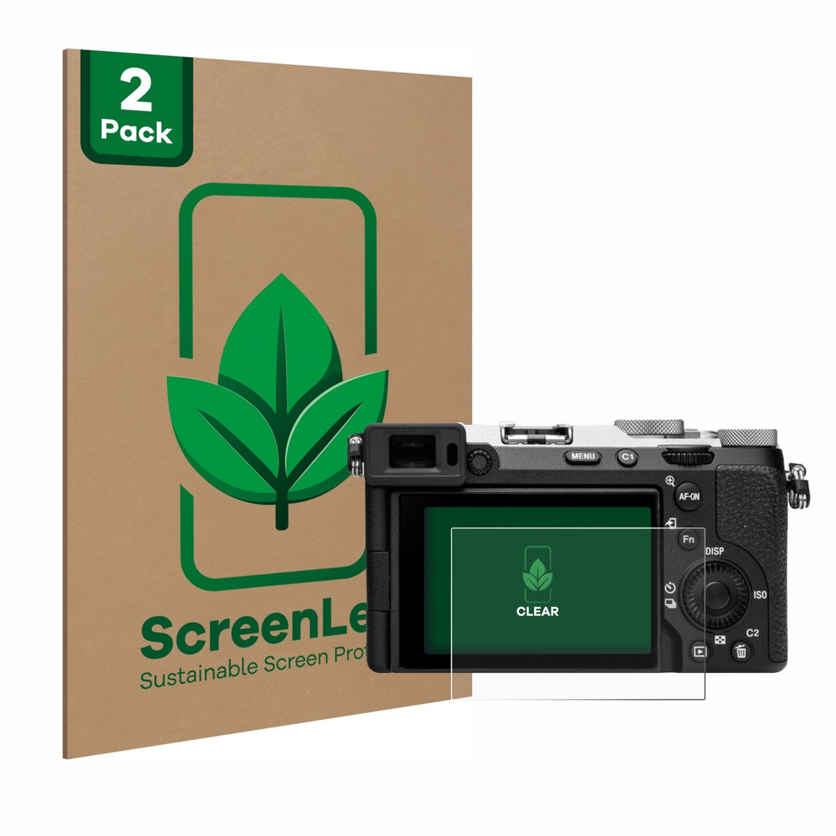 2 Stuks Screenprotector voor Sony Alpha 7C II (ILCE-7CM2) - Hoogwaardige Beschermfolie transparant