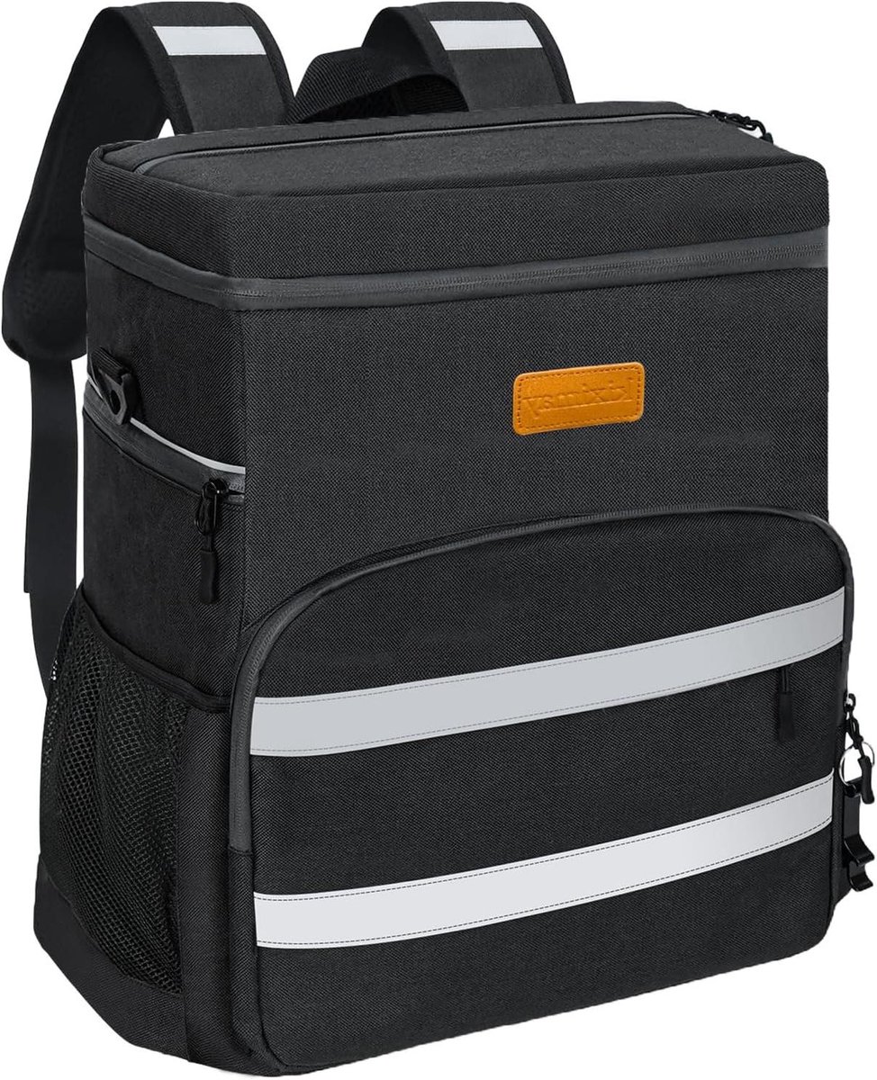 Koeltas - Picknicktas Thermos - Eten koel houden - 12 uur isolatie - 30 liter - Zwart