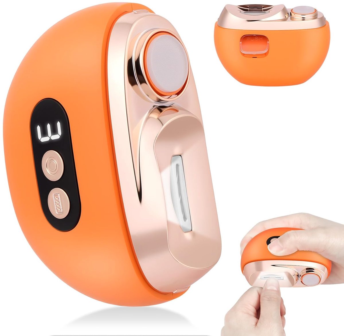 Elektrische Nagelknipper, 2-In-1 Automatische Elektrische Nagelknipper, Draagbare Nagelknipper Met Opbergvak Voor Nagelresten.