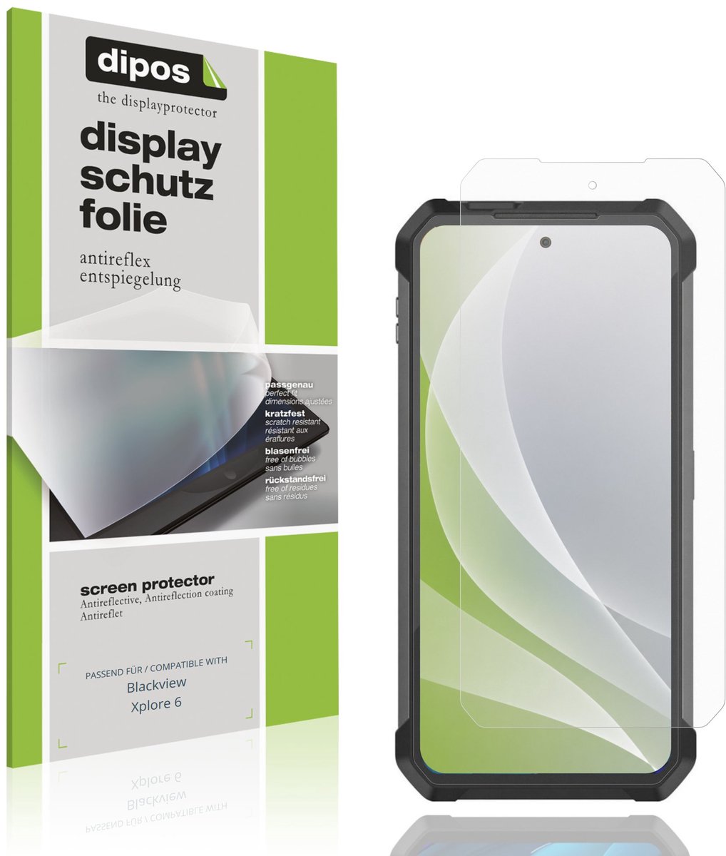 dipos – 4x Matte Beschermfolie geschikt voor Blackview Xplore 6 | Krasbestendige & antireflecterende Screenprotector Ultra-Thin
