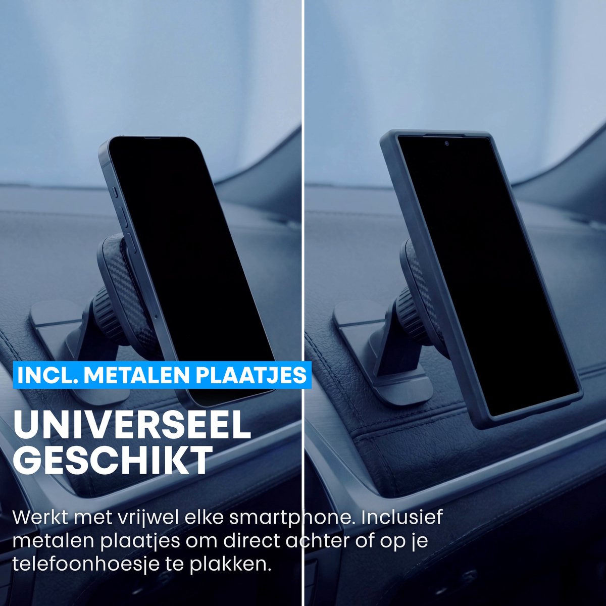 Phreeze C22 Duo - Telefoonhouders Auto Magnetisch - Magneet Telefoonhouder - Auto Telefoonhouder - Magnetische Telefoonhouder - 3M VHB Plaksticker - Klein - Universeel - 2 Stuks — afbeelding 6