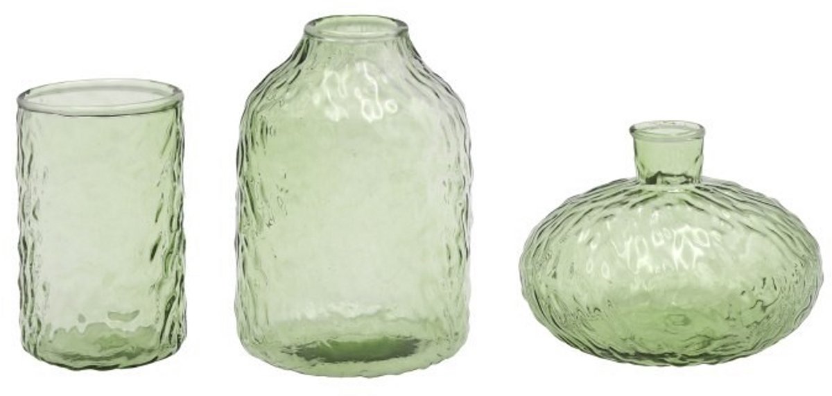LEEFF - Mini vaasjes MICHA - groen - set van 3