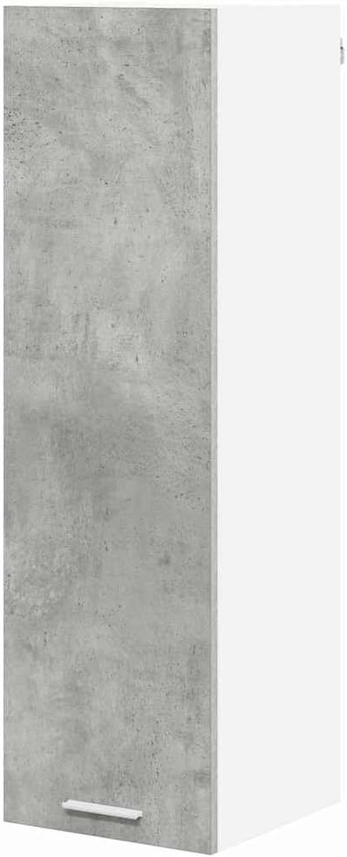 Keukenkast Hangend - Moderne Opberger - Keuken Organiseren - Eenvoudig Design - 30 x 31 x 100 cm - Betongrijs