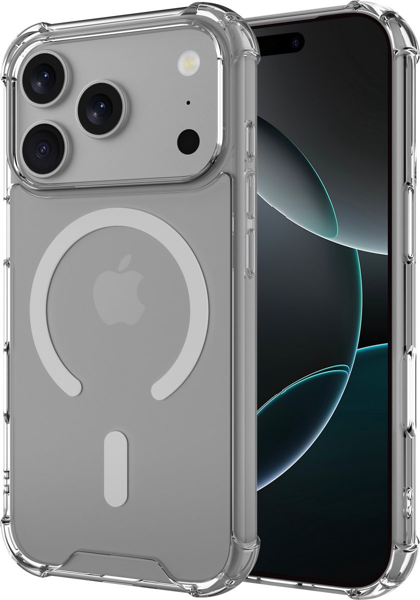 Just in Case hoesje geschikt voor iPhone 18 Pro / 17 Pro – Impact Shockproof Case – Compatibel met MagSafe – Transparant