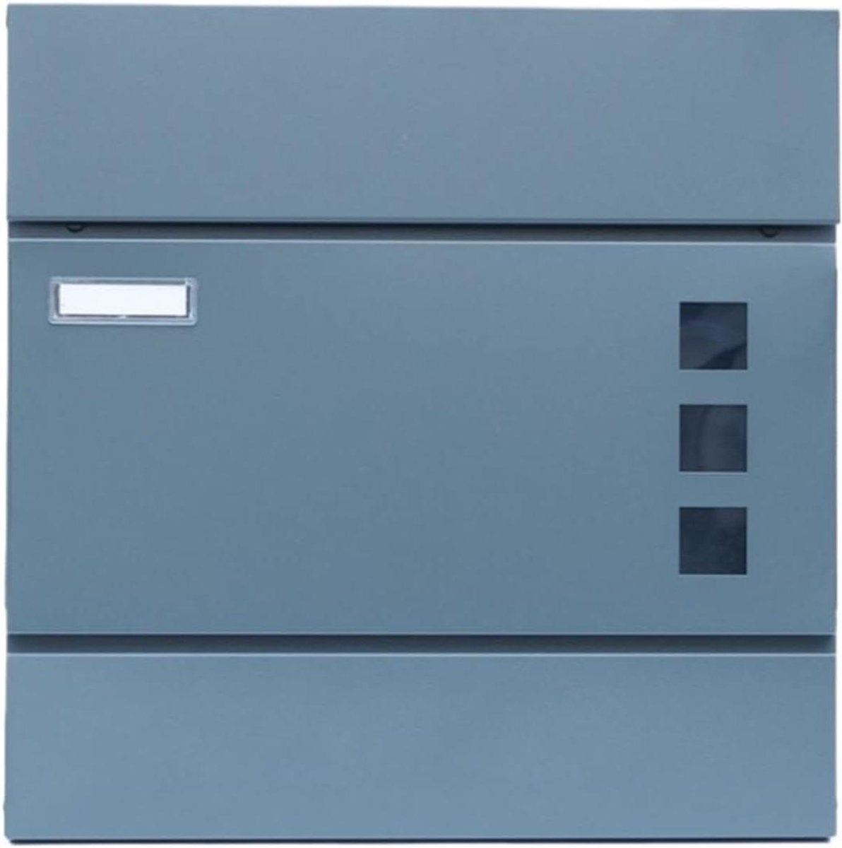 Brievenbus - Postbus Wandmontage - Post Ontvangen - Afsluitbaar Met Venster - 37x37x105cm - Blauw