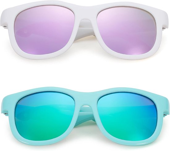 Baby Zonnebril - Kinderzonnebril Peuter - Bescherming Ogen - Flexibel & Verstelbaar - 0-24 Maanden - Blauw — afbeelding 5