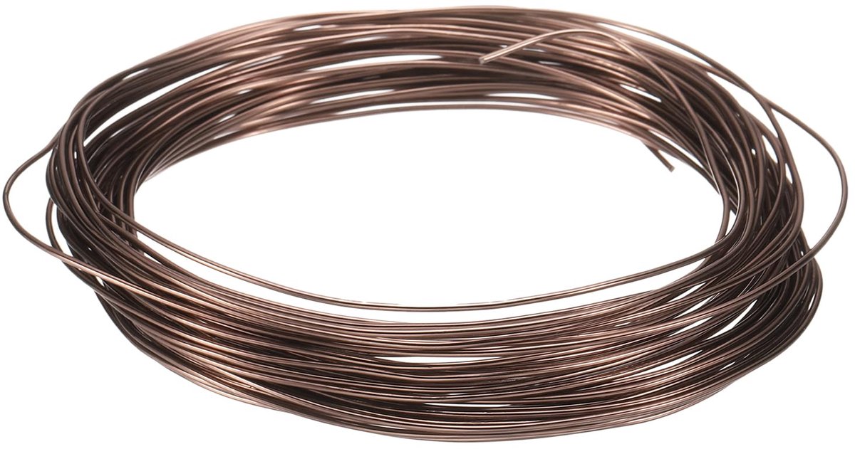 Aluminium, trainingsdraad, 1 mm dik, 10 m lang, knutseldraad, aluminiumdraad voor tuin, tuinbouw, landschapsarchitectuur, planten, bruin
