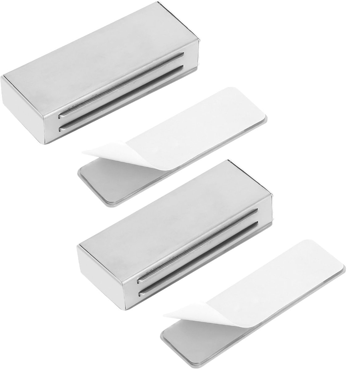 Zelfklevend, deursluiter zonder boren, sterke magneetsluiting, kast voor schuifdeur, kledingkast, balkondeur, meubels, 2 stuks
