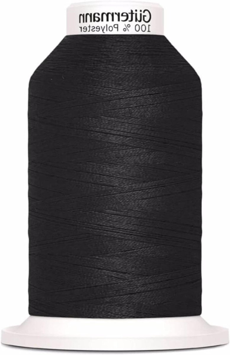 Naaigaren Polyester - Universele Draad - Sterke Naden Maken - Unieke Productietechnologie - 1000 Meter - Zwart