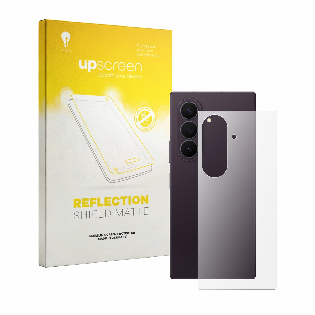 upscreen - Screenprotector voor Samsung Galaxy Z Fold 8 Ultra (Achterkant) - Folie Beschermfolie anti glare matte