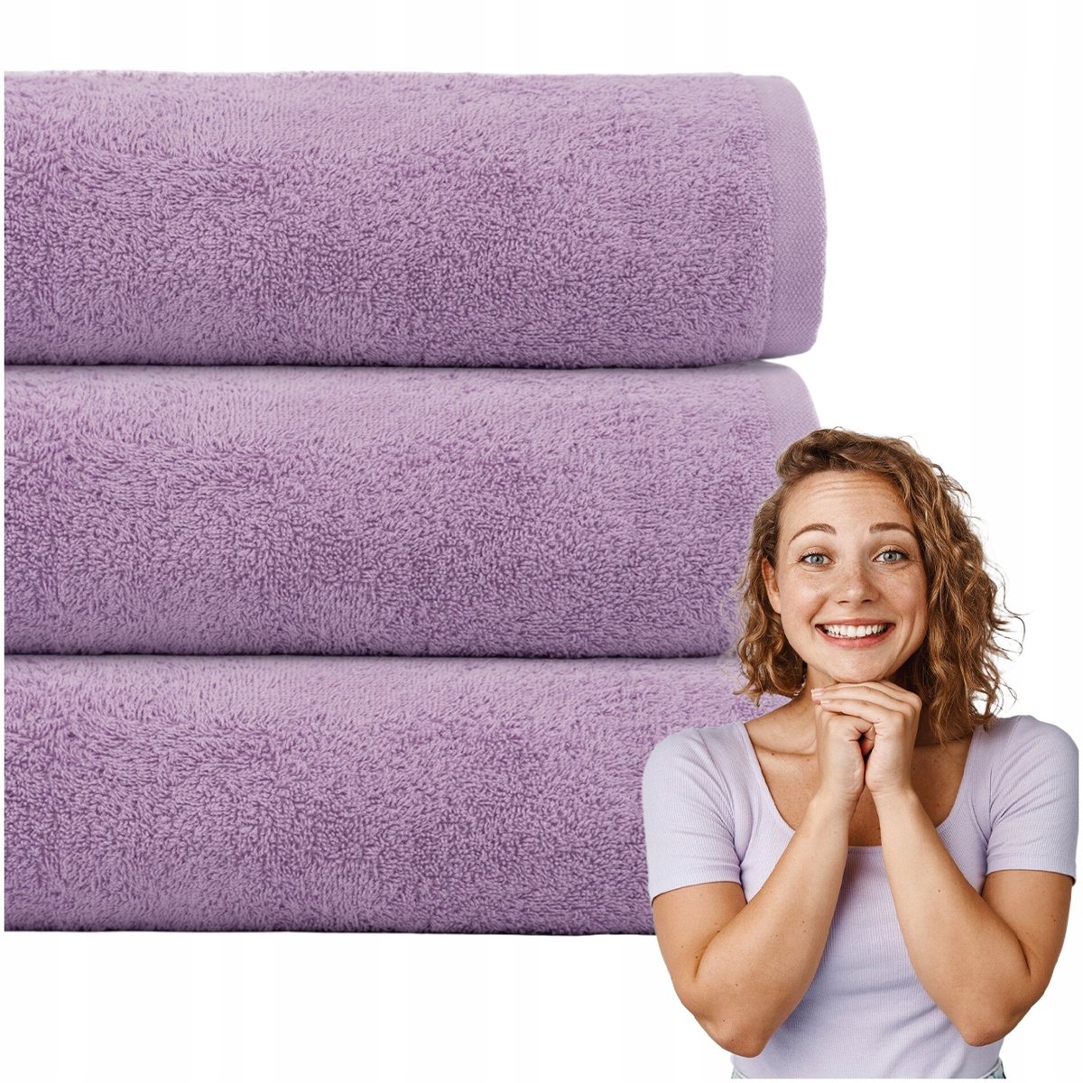 Primo Badhanddoek 70x140cm - 100% Katoen, 450 GSM, Paars