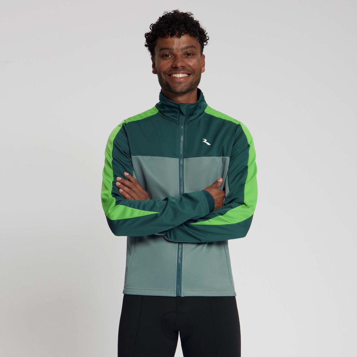 Rogelli Fiets Winterjack Freeze Heren Sage