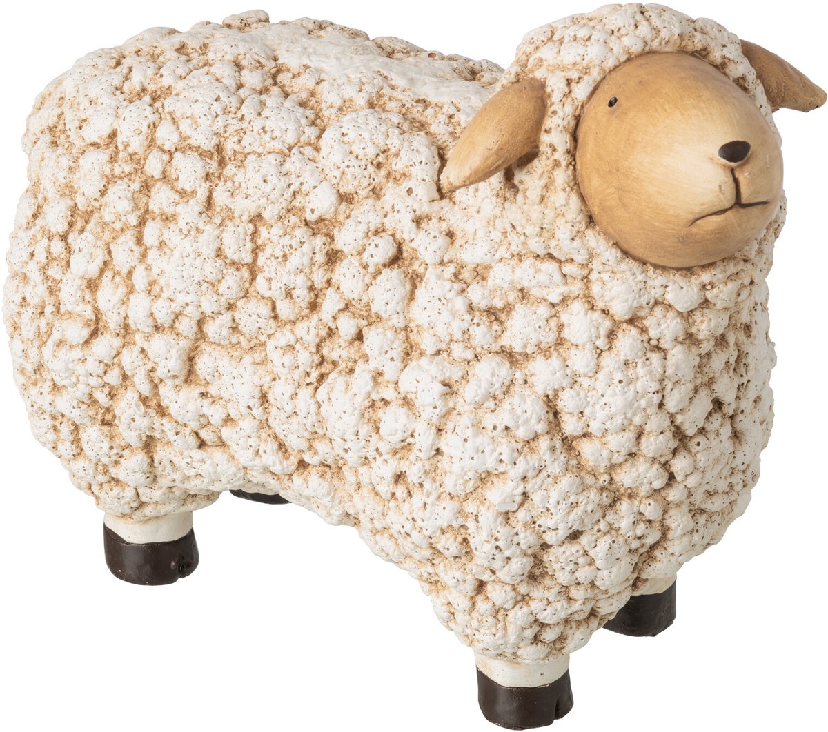 J-Line figuur Schaap - magnesium - beige - small