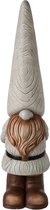 J-Line decoratie Kabouter - magnesium - grijs - large