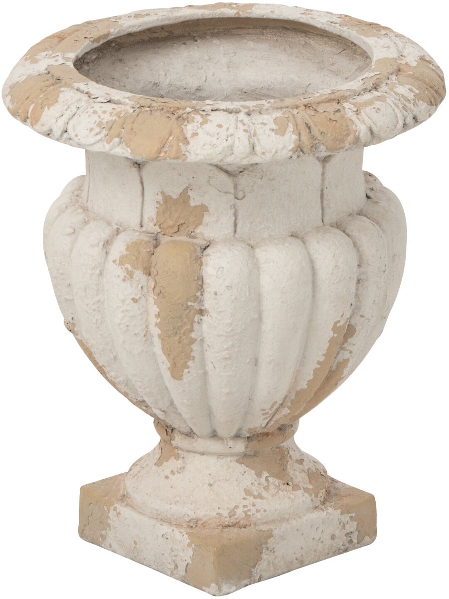 J-Line Medici bloempot voor buiten - magnesium - ecru/beige - small