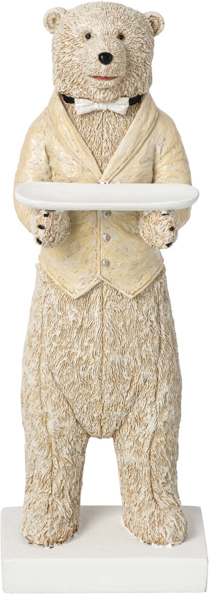 J-Line Beer als ober - polyresin - beige/gebroken wit - small