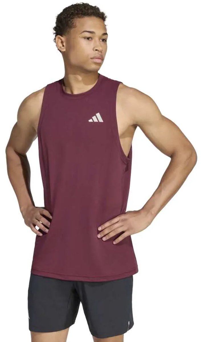Adidas Mouwloos T-shirt Man Maroon