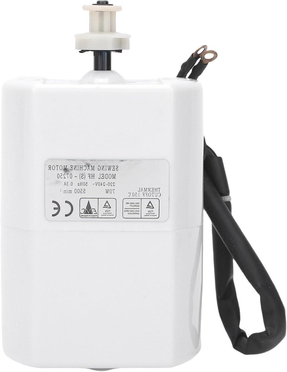 Naaimachine Motor - Krachtige Motor - Naaien Versnellen - 5500 RPM Snelheid - 70 Watt - Wit