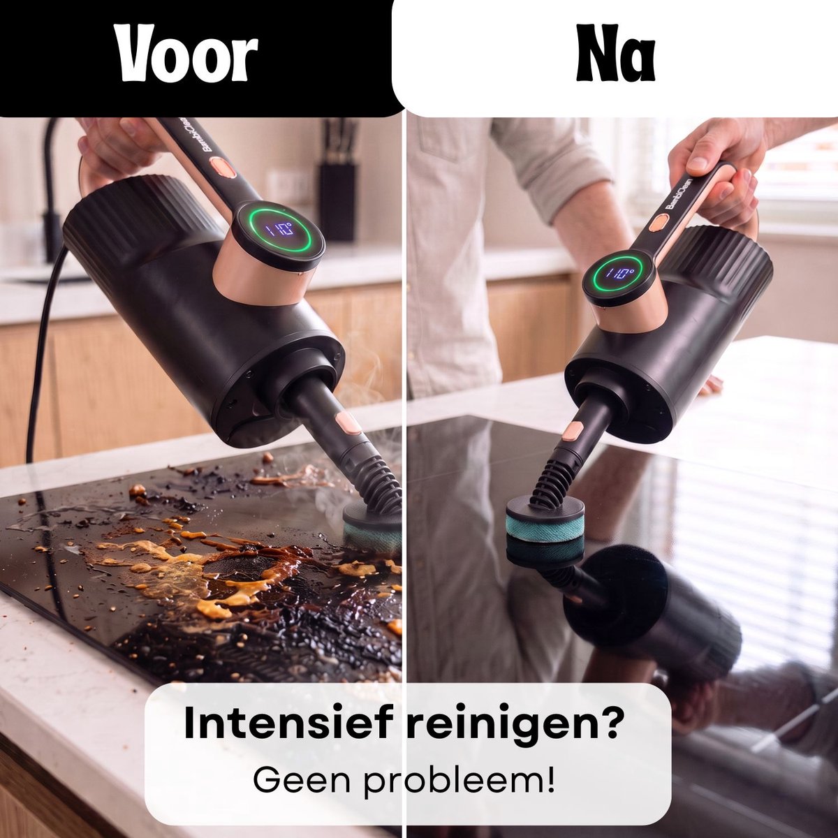 BambiClean SteamMate Stoomreiniger 14-in-1 - In 30S opgewarmd thumbnail 4