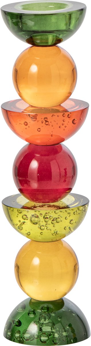 J-Line kandelaar - glas - multi - large