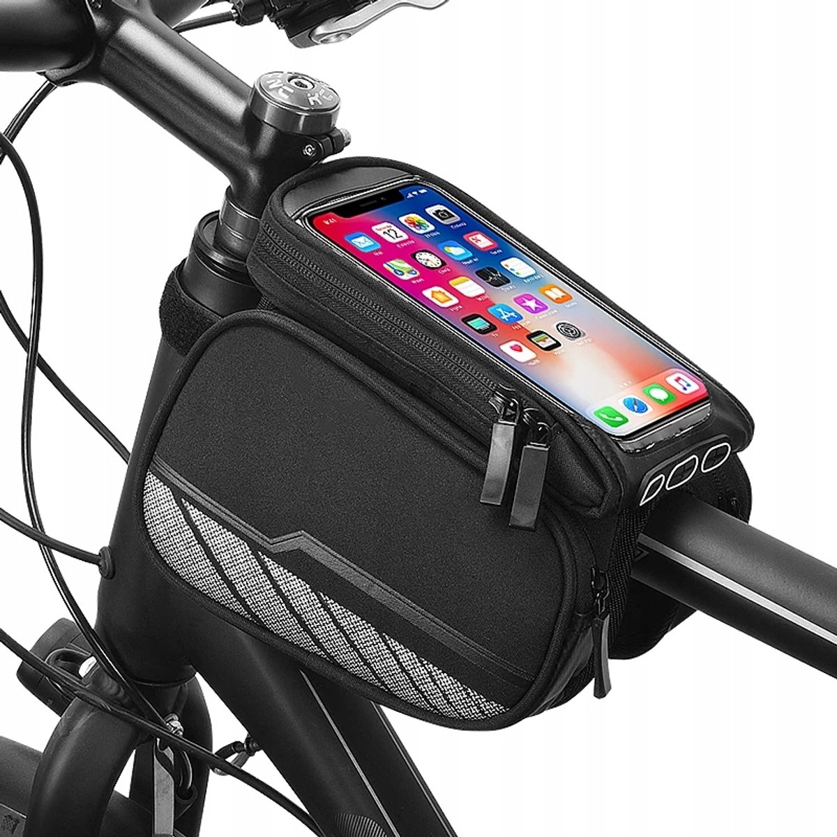 Fiets Frametas met Telefoonhouder - ROSWHEEL