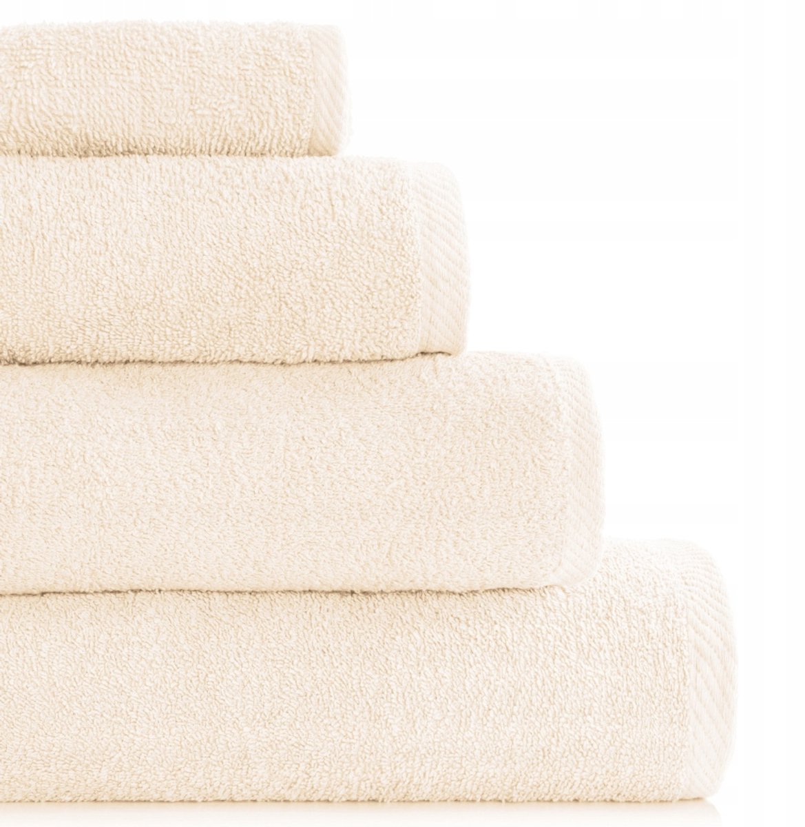 Bari Badhanddoek 100x150cm Katoen Frotte Dik Crème