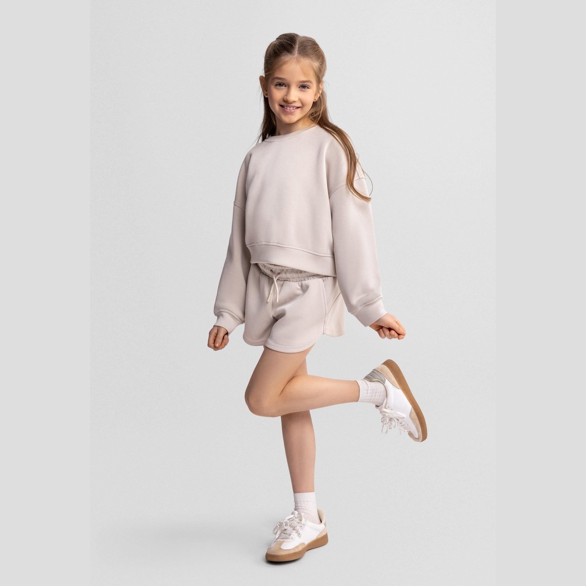 Minoti kleding set meisjes sweater en short - Loungewear